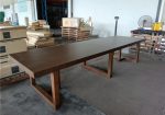 ZAVEN 360cm Mindy Veneer Dining Table-Cocoa - Image 11