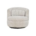 COROLLA 360-Degree Swivel Lounge Chair-Beige - Image 14