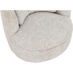 COROLLA 360-Degree Swivel Lounge Chair-Beige - Image 12
