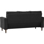 MAXIM 3 Seater Sofa-Black - Image 5