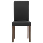AMOS 4 Seater Dining Set-Black PU - Image 6