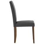 AMOS 4 Seater Dining Set-Black PU - Image 7