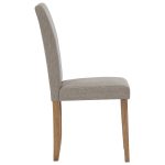 AMOS 4 Seater Dining Set-Grey Fabric - Image 6