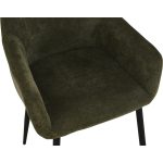 [Set of 2] CORDY Dining Arm Chair-Dark Green - Image 5
