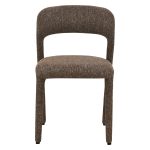[Set of 2] ASTRO Full Fabric Dining Chair-Chestnut - Image 6