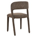 [Set of 2] ASTRO Full Fabric Dining Chair-Chestnut - Image 4