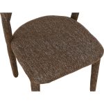 [Set of 2] ASTRO Full Fabric Dining Chair-Chestnut - Image 7