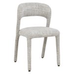 [Set of 2] ASTRO Full Fabric Dining Chair-Oatmeal - Image 2