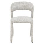 [Set of 2] ASTRO Full Fabric Dining Chair-Oatmeal - Image 3