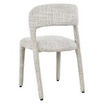 [Set of 2] ASTRO Full Fabric Dining Chair-Oatmeal - Image 4