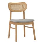 [Set of 2] KATO Dining Chair-Natural - Image 4