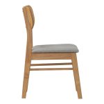 [Set of 2] KATO Dining Chair-Natural - Image 2