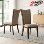 [Set of 2] SURIA Dining Chair-Brown