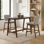 ARDON 2 And 4 Seater Wooden Bar Set-Cocoa - Image 2
