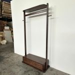GESSO Wooden Garment Rack With 1 Drawer-Walnut - Image 11