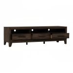 BRAVO 160cm 3 Drawers TV Cabinet-Walnut - Image 10