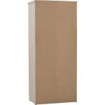 DUBLIN 2 Door 2 Drawer Wardrobe With Key Lock- Light Oak - Image 7