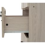 DUBLIN 2 Door 2 Drawer Wardrobe With Key Lock- Light Oak - Image 3