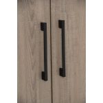 DUBLIN 2 Door 2 Drawer Wardrobe With Key Lock- Dark Oak - Image 11