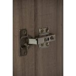 DUBLIN 2 Door 2 Drawer Wardrobe With Key Lock- Dark Oak - Image 12