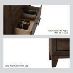 BRAVO 5 Drawer Chest-Walnut - Image 4