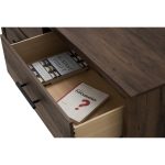 BRAVO 6 Drawer Chest Dresser-Walnut - Image 6