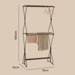 OLIVER 2 Tier Cloth Hanger Towel Drying Rack - Image 3