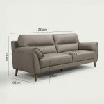 [Custom Made] DUKE 2+3 Seater Genuine Top Grain Sofa - Image 8