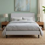 FLULLY Queen Size Bed-Grey