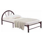 ROBERT Single Size Metal Bed Frame-Maroon - Image 2