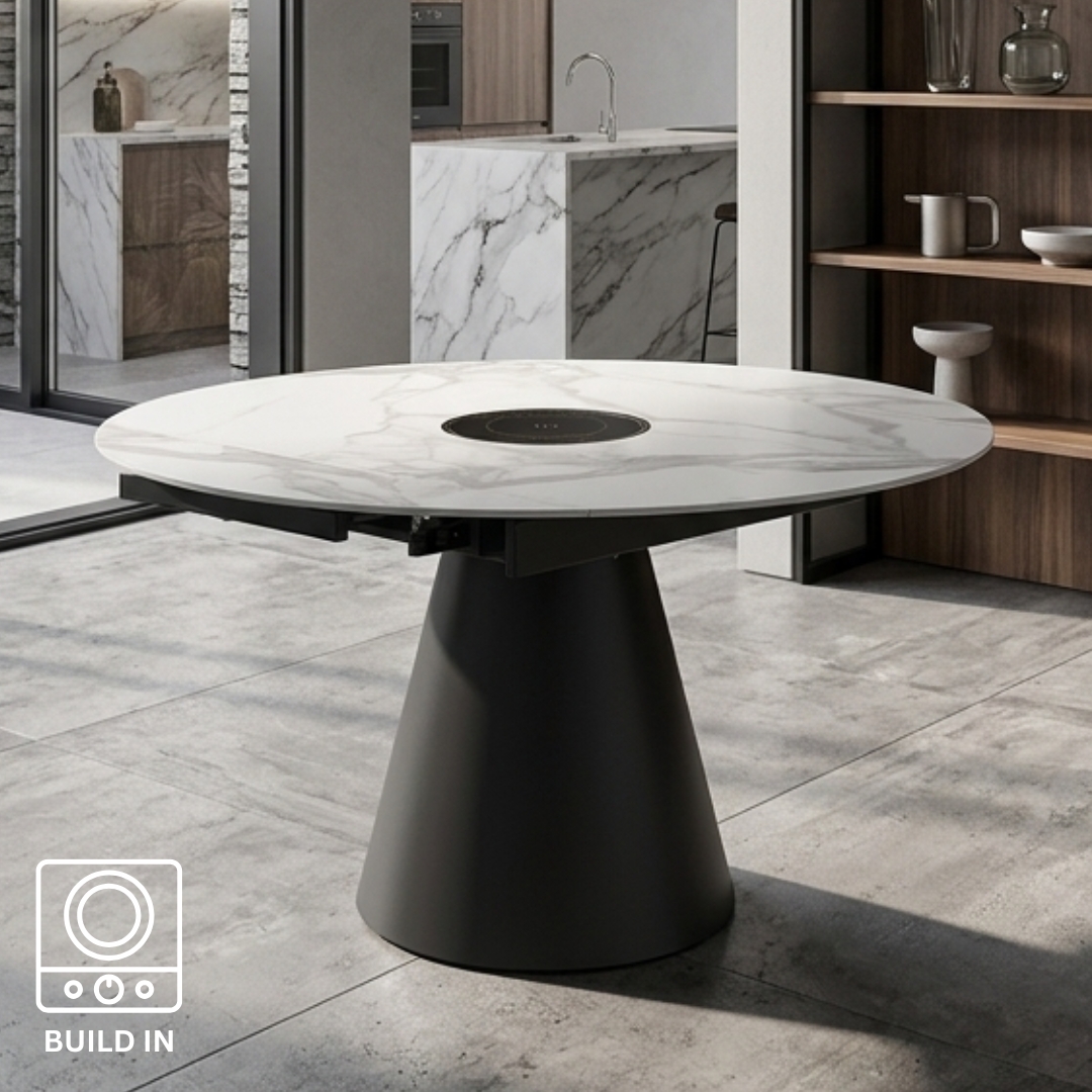 A13 TABLE-6 FORGE A13 Induction Cooker Build In Extension Round Table - Image 1