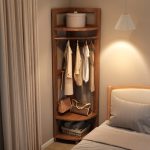 ALTO Wooden Corner Garment Rack-Walnut - Image 2