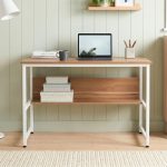BARRY 100cm Study Desk-Oak+White