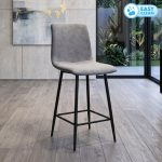 BC129 25" High Back Easy Clean Bar Chair-Grey