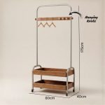 BERTOIA Wooden Garment Rack -Walnut - Image 5