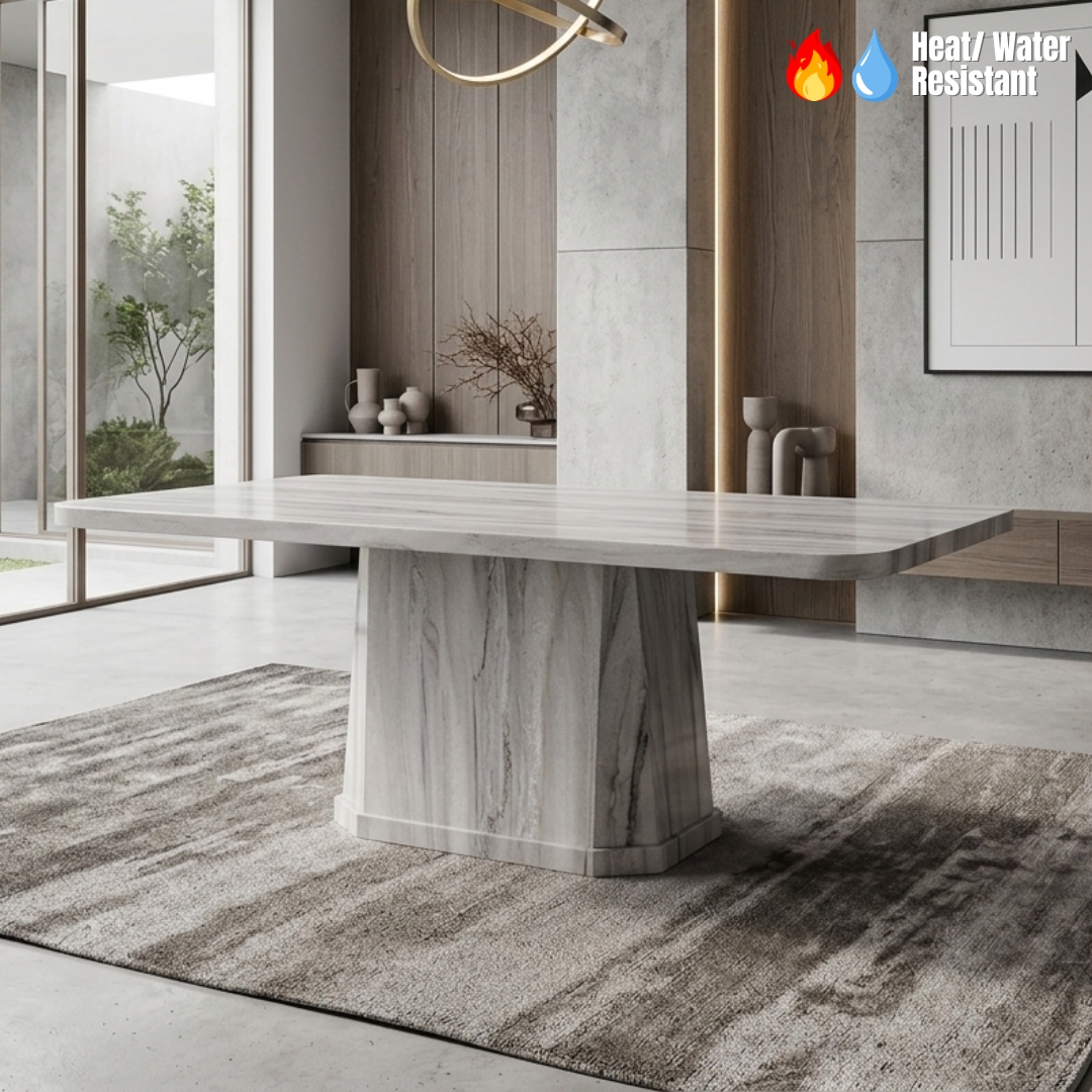 CARRARA 180CM-1 CARRARA 180cm Marble Dining Table - Image 1