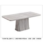 CARRARA 180cm Marble Dining Table - Image 5
