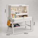 COBI 120cm Smart Study Desk-White - Image 6