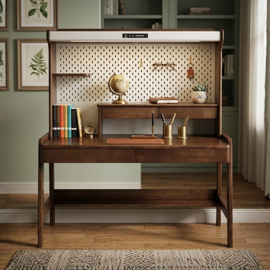 COBI DESK-6 COBI 120cm Smart Study Desk-Walnut - Image 1