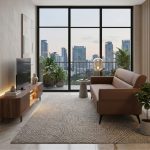 COFFEY 3 Seater PU Sofa Bed-Brown - Image 3