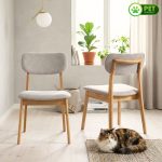 COMO 4 Seater Pet Friendly Fabric Dining Set-Natural - Image 4