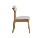 COMO Pet Friendly Fabric Dining Chair-Natural - Image 4