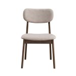 COMO Pet Friendly Fabric Dining Chair-Walnut - Image 3
