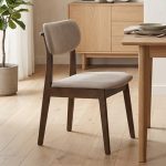 COMO 4 Seater Pet Friendly Fabric Dining Set-Walnut - Image 6
