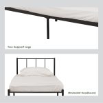 CALLON Single Size Metal Bed Frame-Black - Image 5