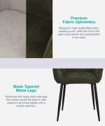 [Set of 2] CORDY Dining Arm Chair-Silk Grey - Image 9