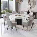 DT236 D135-150cm Crystal Marble Round Table - Image 2