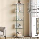 DUX 1 Glass Door Display Cabinet-White - Image 3