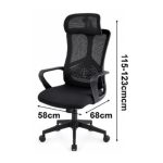 E316 Mesh High Back Office Chair-Black - Image 2
