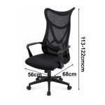 E318 Mesh High Back Office Chair-Black - Image 4